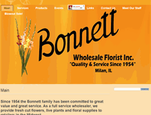 Tablet Screenshot of bonnettwholesale.com